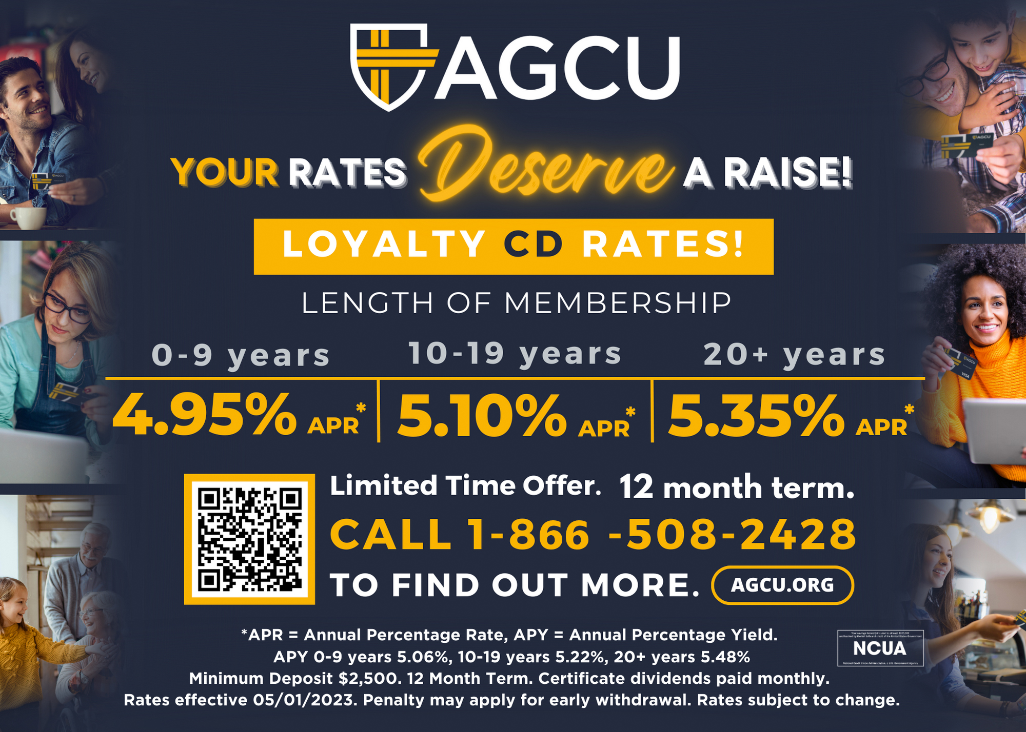 Your Rates Deserve a raise! Loyalty CD Rates based on length of membership